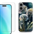 thumbnail image 1 of For iphone 16 Plus Phone Case Cover, Shockproof Case with Tempered Glass Screen Protector, by OneToughShield - Dandelion Color, 1 of 4