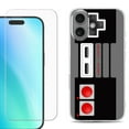 thumbnail image 1 of For iphone 16 Plus Phone Case Cover, Shockproof Case with Tempered Glass Screen Protector, by OneToughShield - Game Controller, 1 of 4