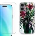 thumbnail image 1 of For iphone 16 Plus Phone Case Cover, Shockproof Case with Tempered Glass Screen Protector, by OneToughShield - Lily, 1 of 4