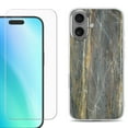thumbnail image 1 of For iphone 16 Plus Phone Case Cover, Shockproof Case with Tempered Glass Screen Protector, by OneToughShield - Marble/Camo, 1 of 4