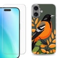 thumbnail image 1 of For iphone 16 Plus Phone Case Cover, Shockproof Case with Tempered Glass Screen Protector, by OneToughShield - Oriole, 1 of 4