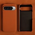 thumbnail image 1 of For iphone 16 Pro Max case Luxury Genuine Leather Cover Back Etui Coque Shockproof for Funda iphone15 14Pro 13 XR XSMax Carcasa (Orange 6308,Genuine Leather,for iphone11ProMax(6.5inch)), 1 of 7