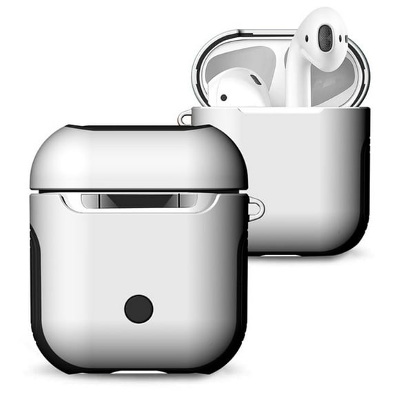 For&nbsp;AirPods&nbsp;Charging&nbsp;Case&nbsp;Full&nbsp;Protective&nbsp;Shockproof&nbsp;Premium&nbsp;Dual Layer Design Ultra Hybrid&nbsp;Cover with Lanyard - White