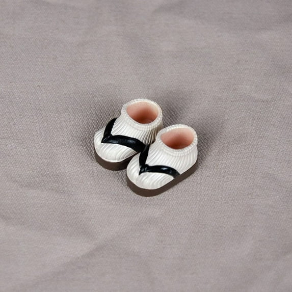 For obitsu11GSCbody9OB11 Handmade Cute for 1/11 OB11 New Casual Doll Boots Sandals Dolls Shoes Flip Flops Shoes COFFEE