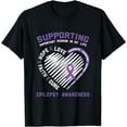 thumbnail image 1 of For purple Ribbon Warrior & Supporters - Epilepsy Awareness T-Shirt, 1 of 4