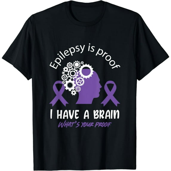 For purple Ribbon Warrior & Supporters - Epilepsy Awareness T-Shirt