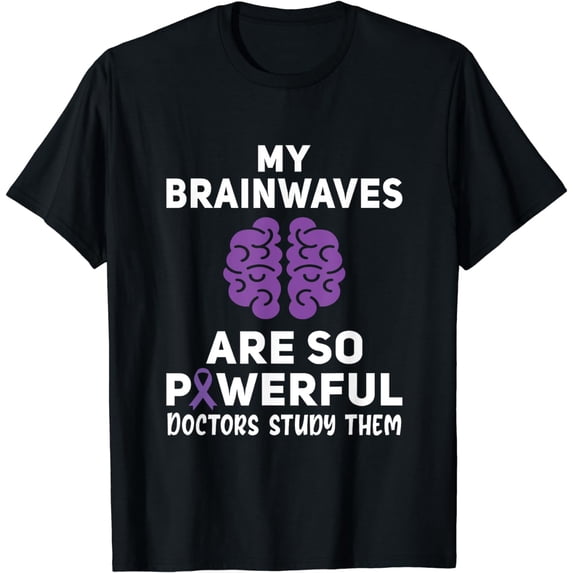 For purple Ribbon Warrior & Supporters - Epilepsy Awareness T-Shirt