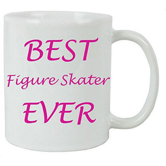 For the Best Figure Skater Ever 11 oz White Ceramic Coffee Mug with FREE White Gift Box for Holiday Gift or Present!