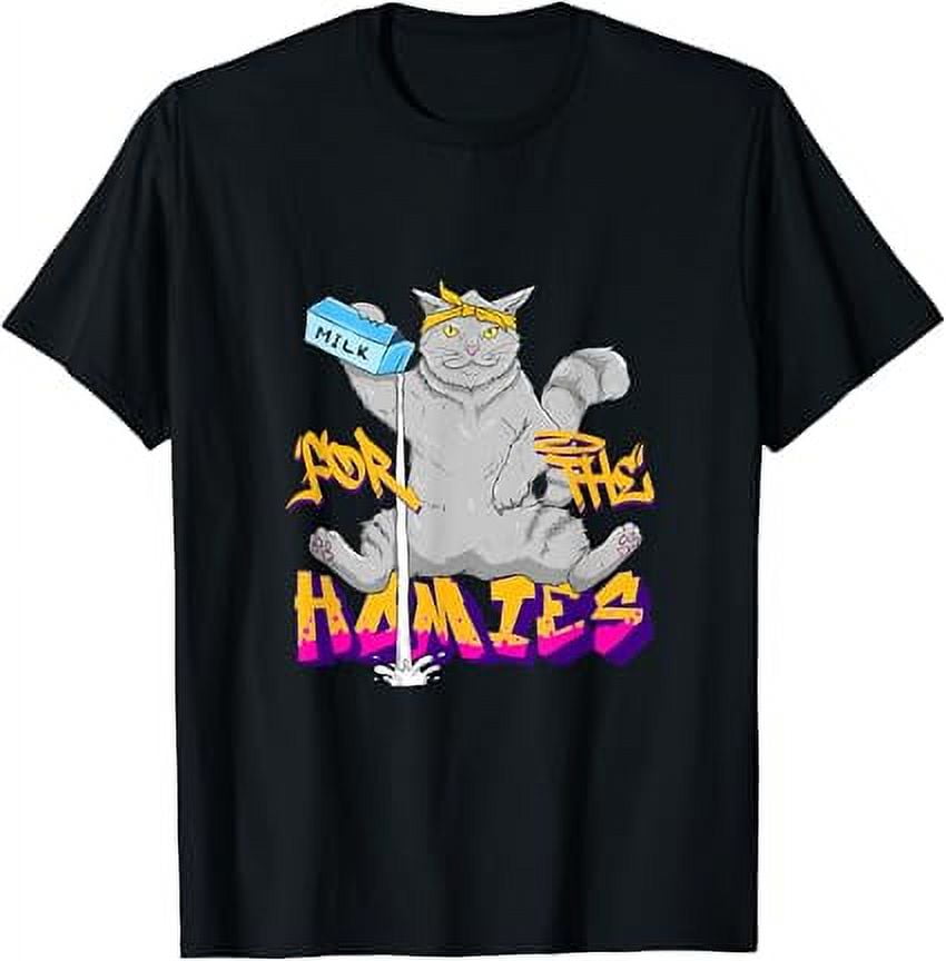 For the Homies Gangster Cat Kitten Animal Cat Lover Gangsta T Shirt Walmart