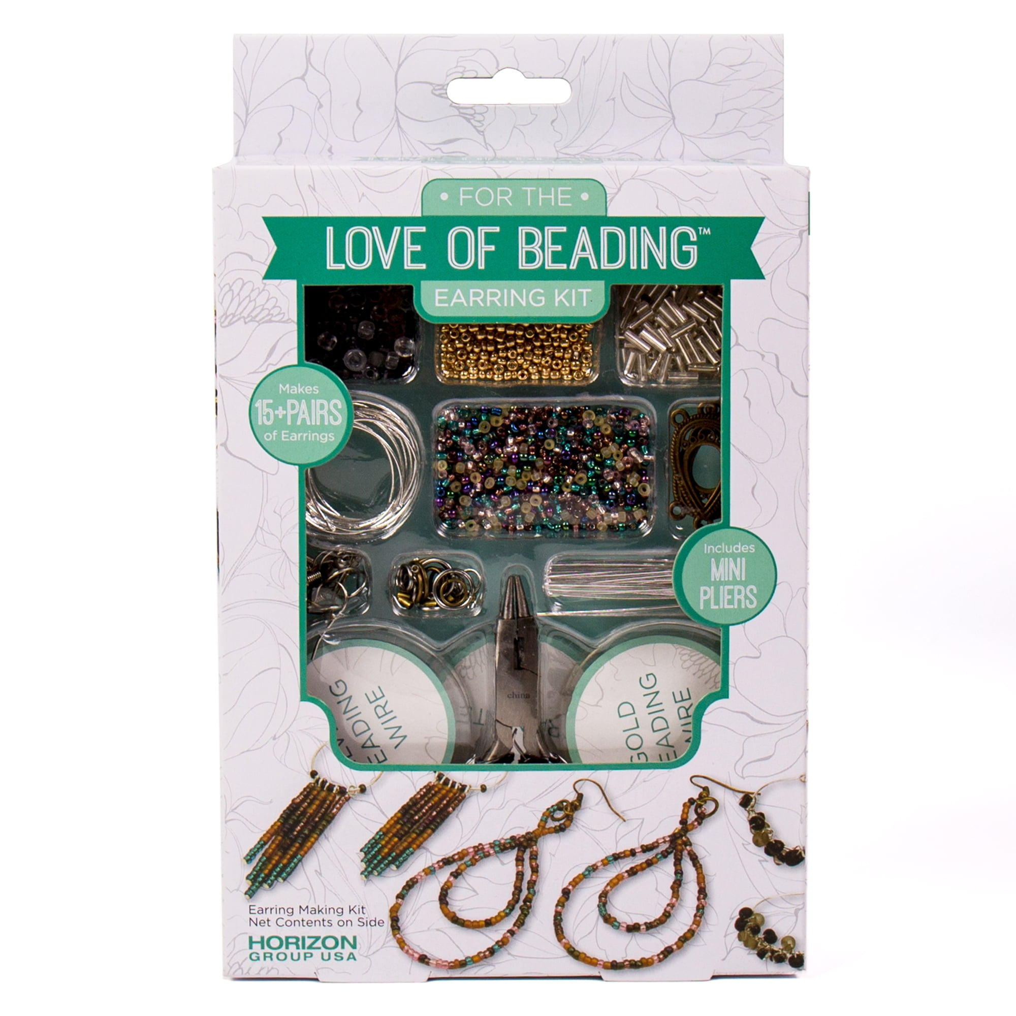 For the Love of Beading D.I.Y. Beaded Earring Making Kit - DroneUp