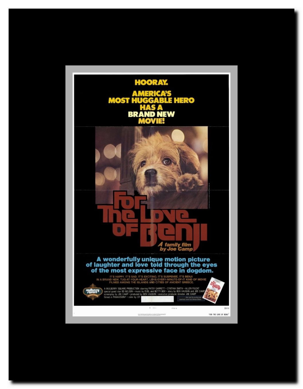 For the Love of Benji Framed Movie Poster