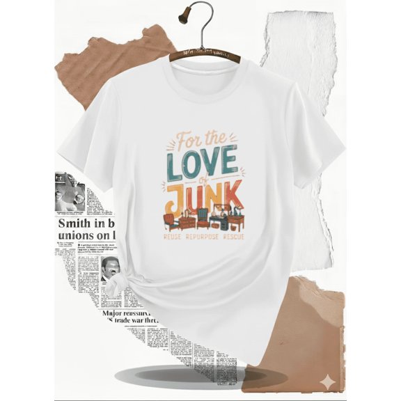 For the Love of Junk Retro Vintage Furniture T-Shirt, for men & women, S-5XL