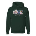 thumbnail image 1 of For the Love of the Game Sports Unisex Graphic Hoodie Sweatshirt, Forest Green, 3X-Large, 1 of 4