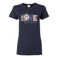 thumbnail image 1 of For the Love of the Game Sports Womens Graphic T-Shirt, Navy, X-Large, 1 of 5