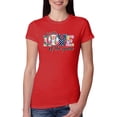 thumbnail image 1 of For the Love of the Game Sports Womens Slim Fit Junior Tee, Red, XX-Large, 1 of 5