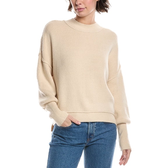For the Republic womens Mock Neck Pullover, s, Brown