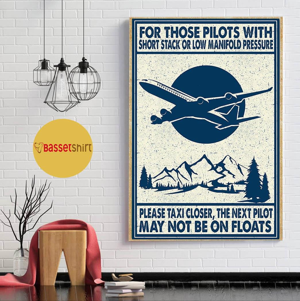 For those pilots with short stack or low manifold pressure poster 11 x ...