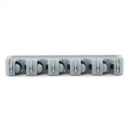 Forhauz Broom Holder with 6 Hooks, Easy Wall Mount Storage for Organizing Garage or Closet