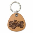 thumbnail image 1 of ForLeatherMore - Off Road 4 Wheeler ATV - Genuine Leather Keychain - Hobbies Collection, 1 of 3