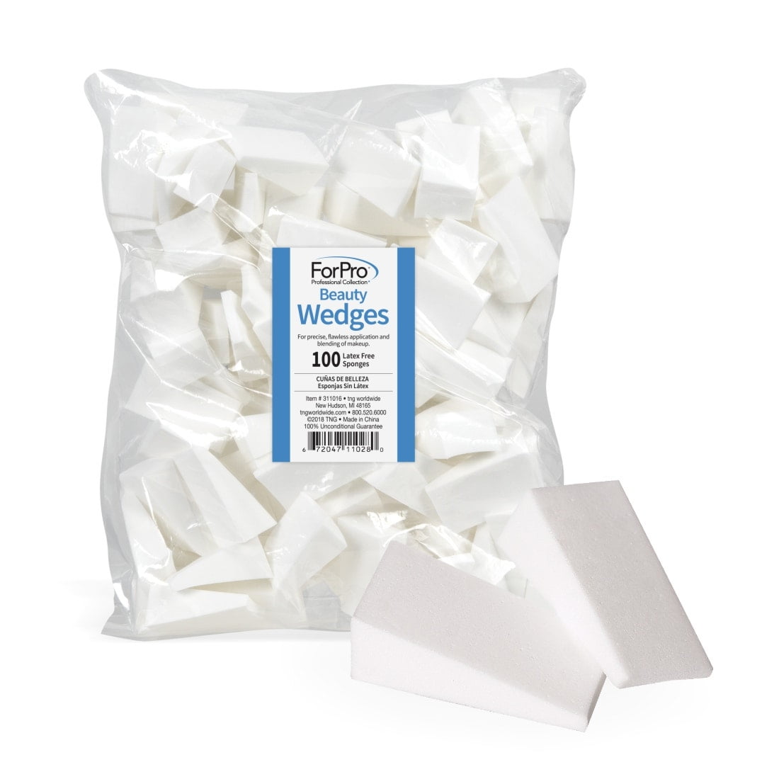 ForPro LatexFree Facial Cosmetic Applicators, Triangle Beauty Wedges