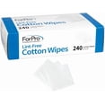 thumbnail image 1 of ForPro Lint-Free Cotton Wipes, 100% Pure Cotton Gauze, 2" x 2", White, 240-Count, 1 of 6