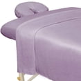 thumbnail image 1 of ForPro Premium Microfiber 3-Piece Massage Sheet Set, Lavender, Ultra-Light, Stain and Wrinkle-Resistant, Includes Massage Flat Sheet, Massage Fitted Sheet, and Massage Face Rest Cover, 1 of 5