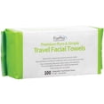 thumbnail image 1 of ForPro Premium Pure & Simple Travel Facial Towels, 100-Count Disposable Makeup Remover Dry Wipes, Ultra Soft Lint-Free Biodegradable 8" x 8" Face Towels, 1 of 7