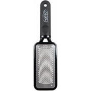 ForPro Premium Stainless Steel Foot Rasp, Colossal Foot File & Callus Remover, Instantly Removes Calluses & Smooths Cracked Heels, 10.75" L x 2.75" W, Black