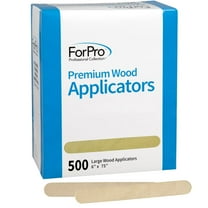 ForPro Premium Wood Applicators, Non-Sterile, Hair Removal Waxing Applicators, Large, 6” L x .75” W, 500-Count