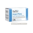 thumbnail image 1 of ForPro Professional Collection Hair Pins, Brown, Ball-Tipped, Crimped, Non-Damaging, 3” L, 1 lb, 16 Oz, 1 of 7