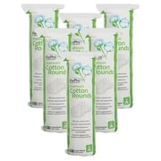 ForPro Professional Collection Premium Cotton Rounds, 100% Cotton, Non-Tearing, Lint-Free, for Cosmetic, Nail, and Personal Use, 2.25”, 600-Count (Pack of 6-100 Cotton Rounds)