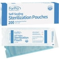 thumbnail image 1 of ForPro Self-Sealing Sterilization Pouches, Latex-Free, Color Changing Indicator, 3.5 Inches W x 10 Inches L, 200-Count, 1 of 5