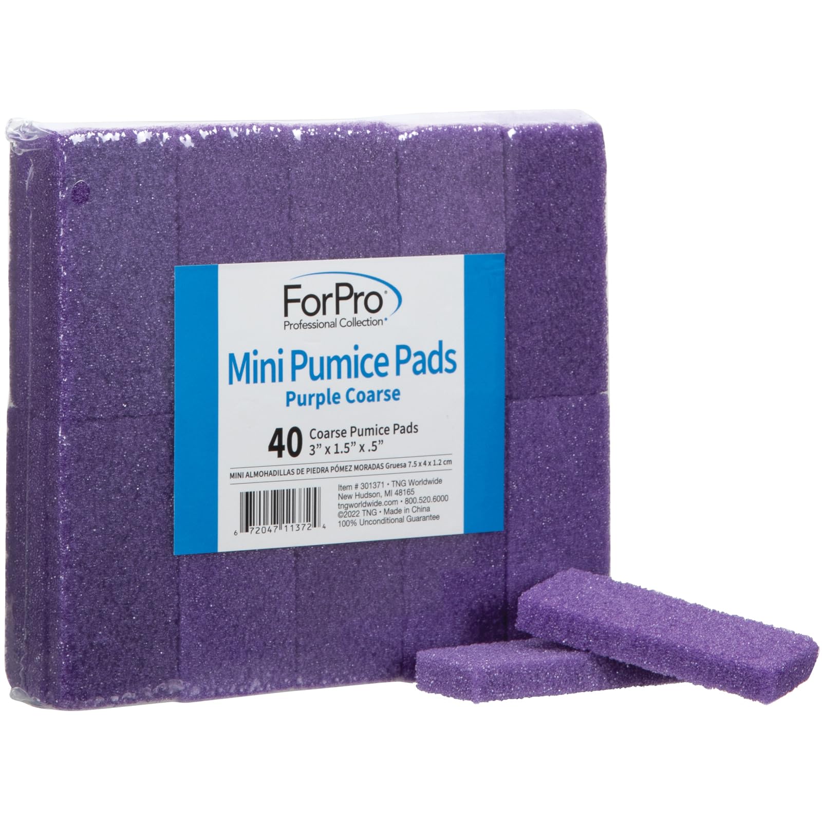 ForPro Super Duper Mini Pumice Bars, Disposable Pumice Bars, Coarse