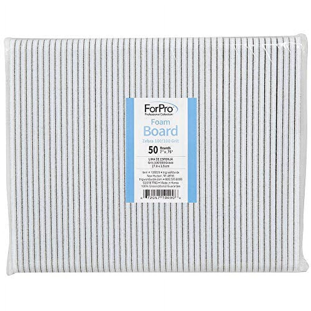 ForPro Zebra Foam Board 100g 7" 50ct