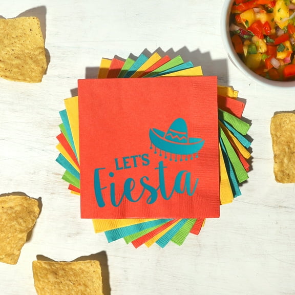 ForYourParty.Com Let's Fiesta Napkins - Multicolor
