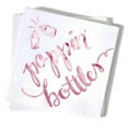 thumbnail image 1 of ForYourParty.Com Poppin' Bottles Party Napkins - White and Pink, 1 of 3