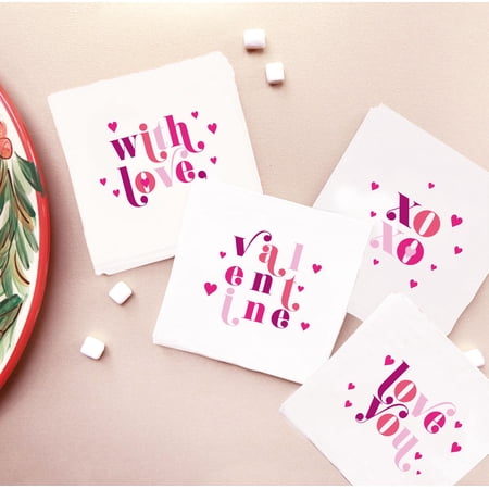 ForYourParty.Com Valentine Party Cocktail Napkins - Full Color