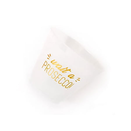 ForYourParty.com Wait a Prosecco Plastic Disposable 8oz Party Cups