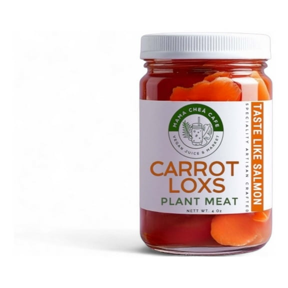 Forage Earth & Ocean Vegan Fish Salmon Lox- Carrot Plant Based 4 Oz - 4 Oz
