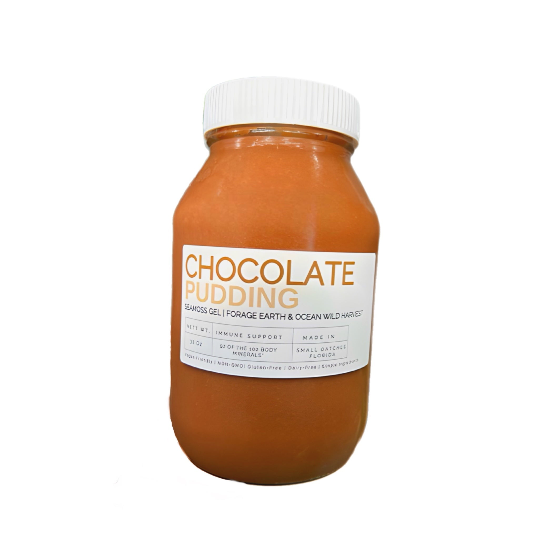 Forage Earth & Ocean Wild Harvest Vegan Chocolate Pudding Seamoss Gel