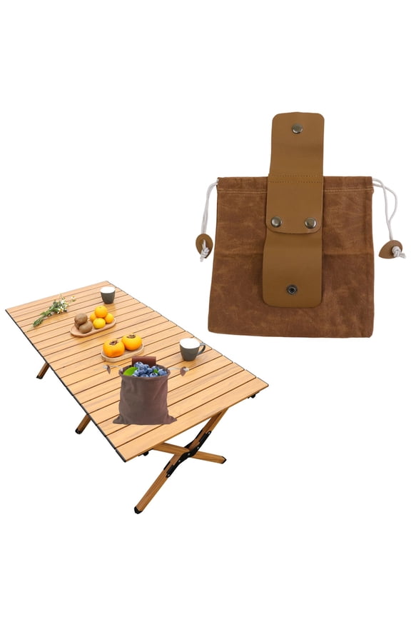 Foraging Bag Waxed Canvas Leather Multipurpose Craft DIY Storage Pet Travel Gift Pouch Organizer