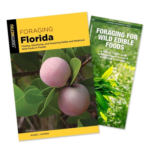 Foraging Florida Guidebook and Folding Pocket Guide Bundle: Finding, Identifying, and Preparing Edible and Medicinal Wil, (Paperback)