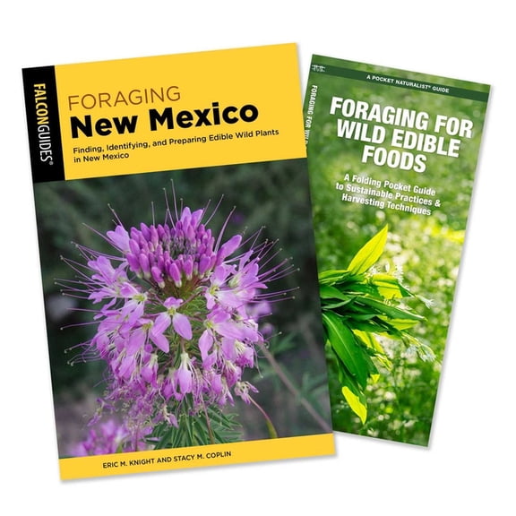 Foraging New Mexico Guidebook and Folding Pocket Guide Bundle: Finding, Identifying, and Preparing Edible Wild Plants in, (Paperback)