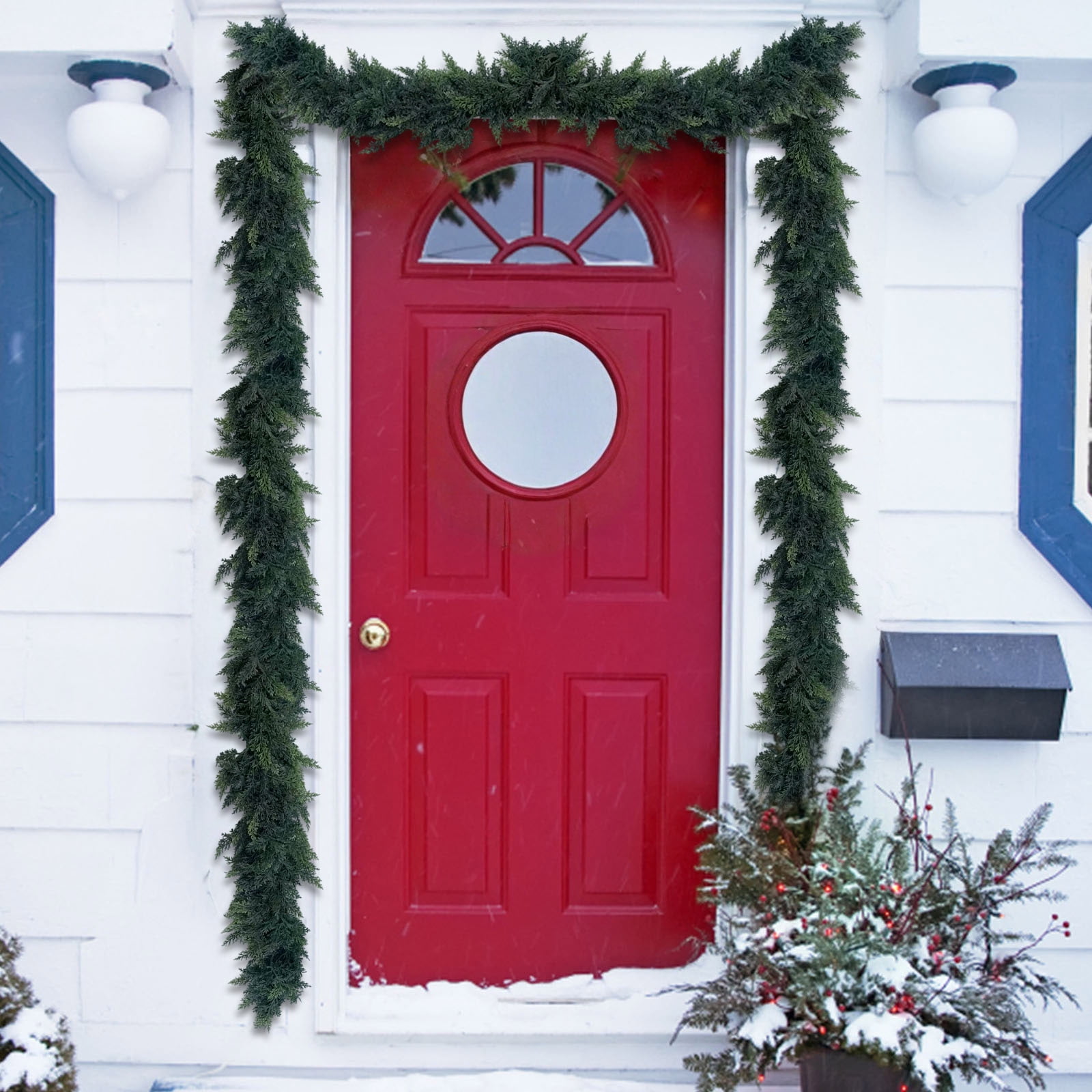 Foraging dimple Christmas Pine Garlands -6FT Artificial Greenery ...