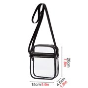 Foraging dimple Clear Bag Stadium Approved Purse Transparent Crossbody Bags for Women & Men PVC Messenger Handbag for Concert Sports Events