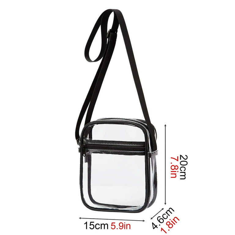 Clear Bag Stadium Approved, Clear Purses For Women, Stadium Approved  Crossbody Bag Transparent Sport Shoulder Bag