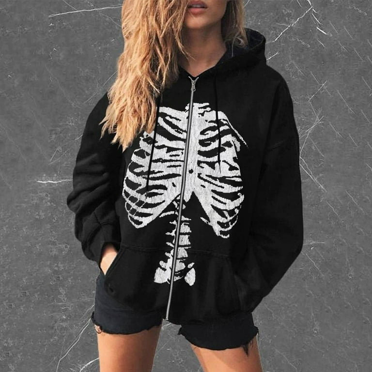 Women's cheap skeleton hoodie