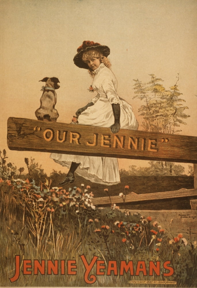 Forbes Co Print c1887 Jennie Yeamans Our Jennie Canvas Art - Forbes Co (18 x 24)