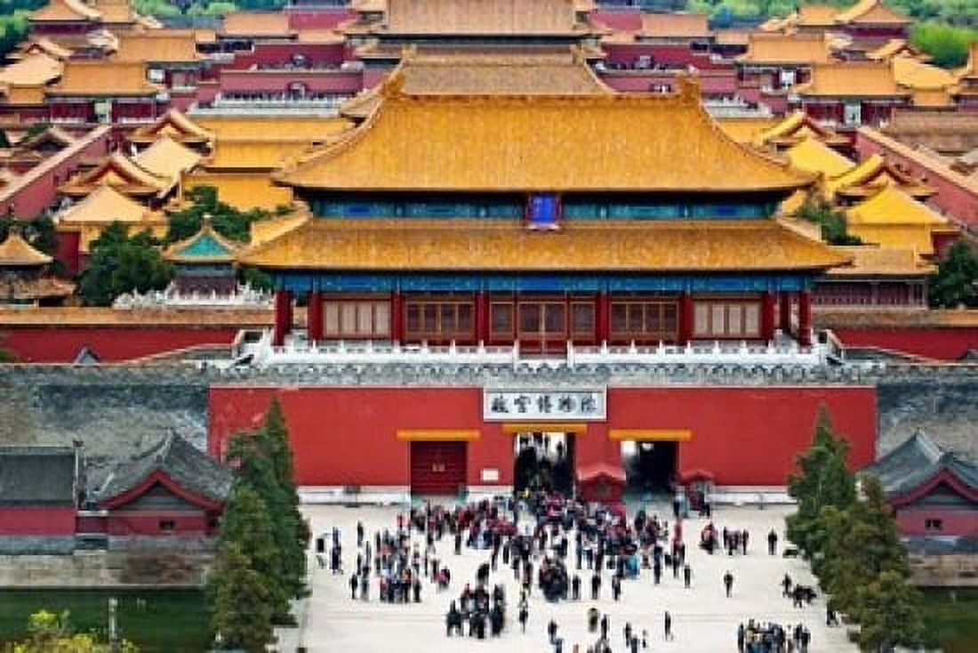 Forbidden City North gate Gate of Divine Might Beijing China Canvas Art - Charles Crust DanitaDelimont (24 x 15)