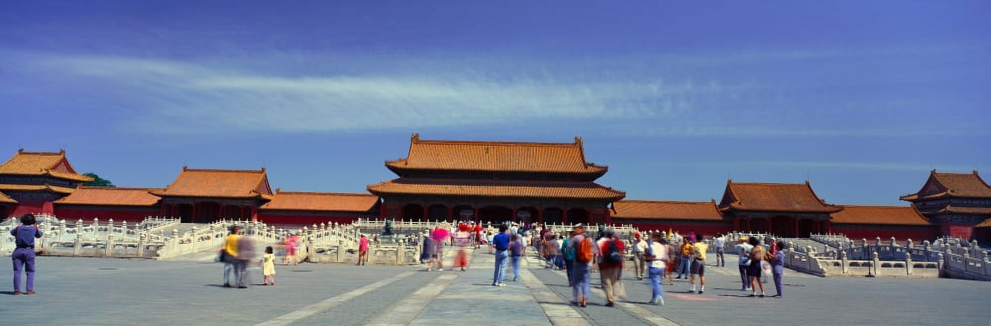 The Forbidden City - Tai he men (Gate of Supreme Harmony) in Beijing in Hebei Province Peoples Republic of China Canvas Art - Panoramic Images (27 x 9)